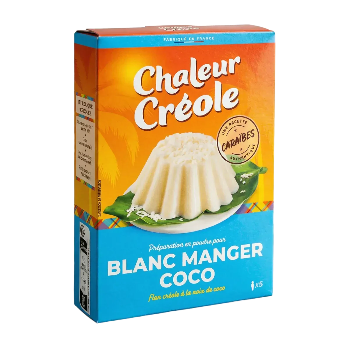 White Manger Coco Powder Mix Box Creole Heat.