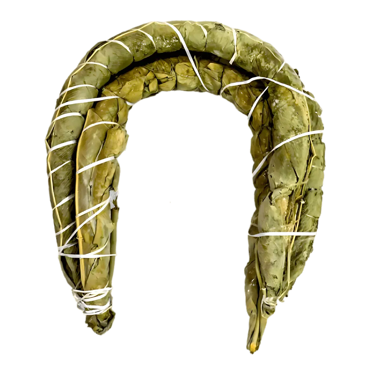 Bobolo frais fermenté enroulé dans des feuilles de bananier, riche en fibres, idéal comme accompagnement traditionnel au manioc.