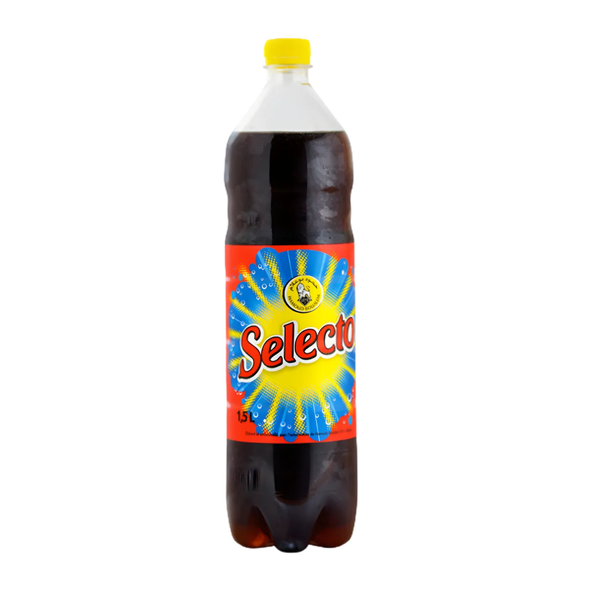 Boisson SELECTO - Soda Unique en bouteille de 1,5L avec étiquette colorée, idéale pour une expérience fruitée et rafraîchissante.