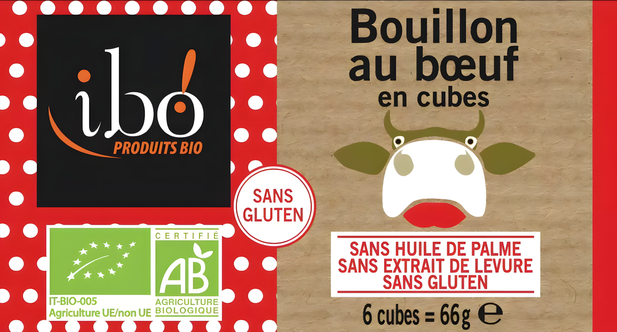 Bouillon de boeuf en cubes BIO IBO