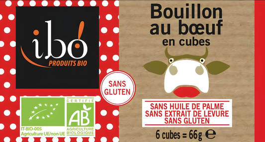 Bouillon de boeuf en cubes BIO IBO