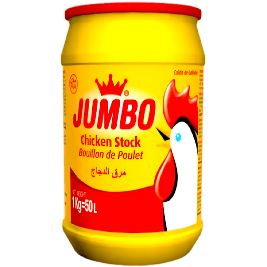 Bouillon de poulet JUMBO - Saveurs Authentiques|Volaille en pot de 1kg, idéal pour rehausser les plats avec un goût riche de volaille.
