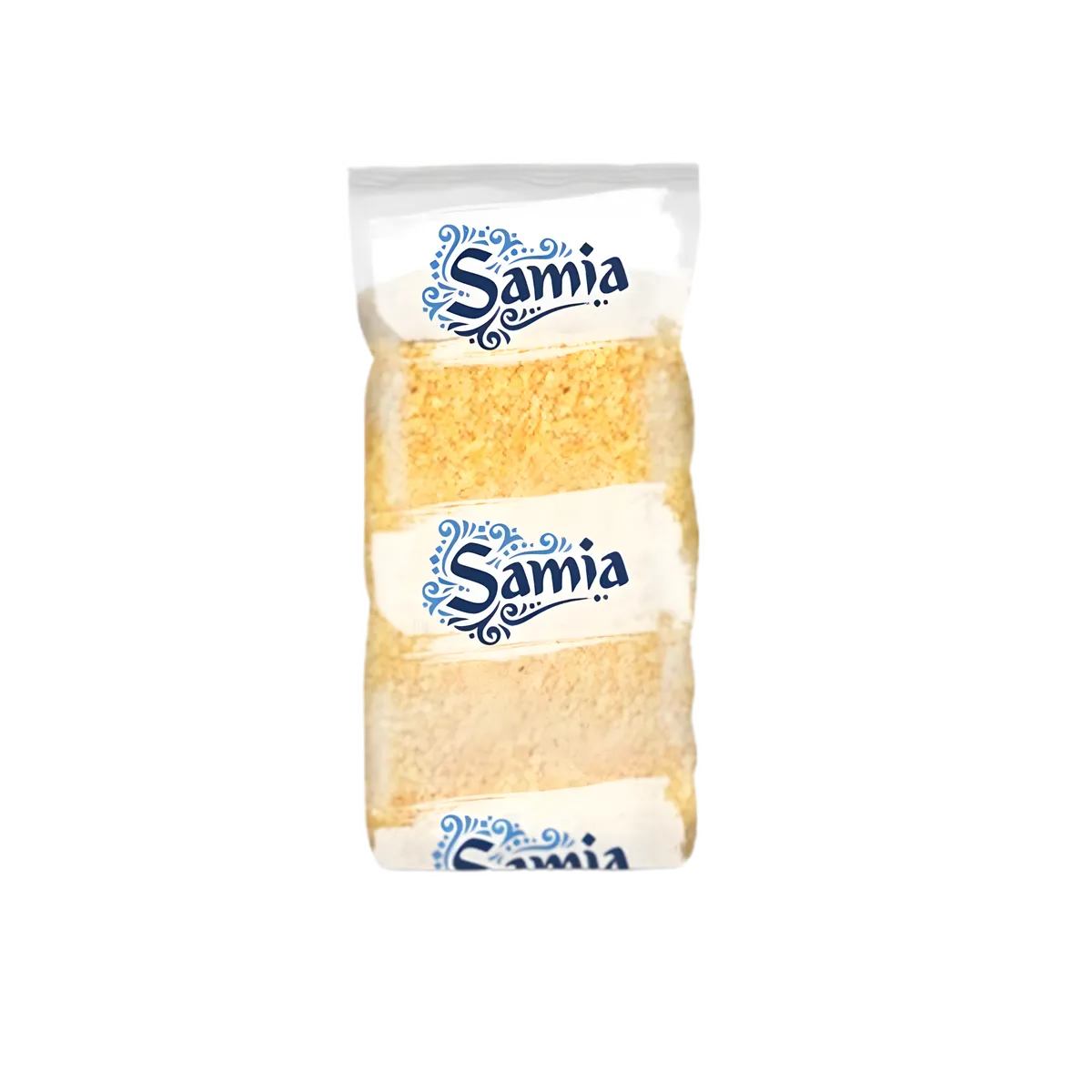 Boulgour gros SAMIA en sachet transparent, parfait pour les plats chauds et salades. Grain polyvalent de la catégorie Épicerie salée.