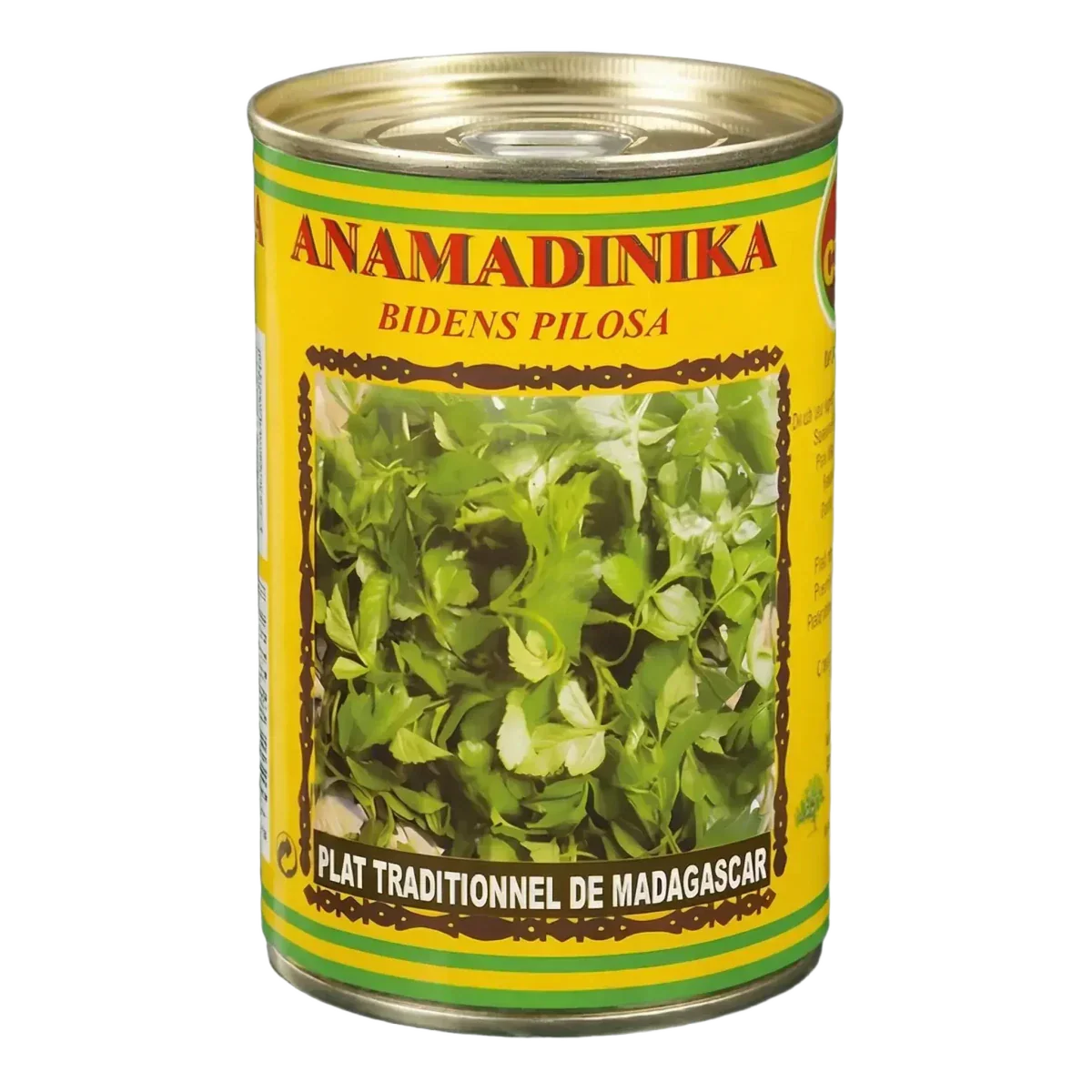 Ingeblikte wilde brèdes Anamadinika CODAL (400g): traditioneel gerecht uit Madagaskar in blik.