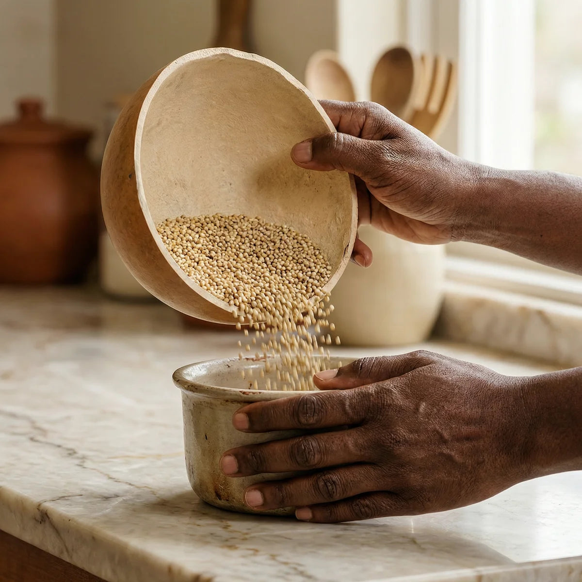 Calebasse africana — presentazione e utilizzo in cucina | Épicerie africaine NKOSI