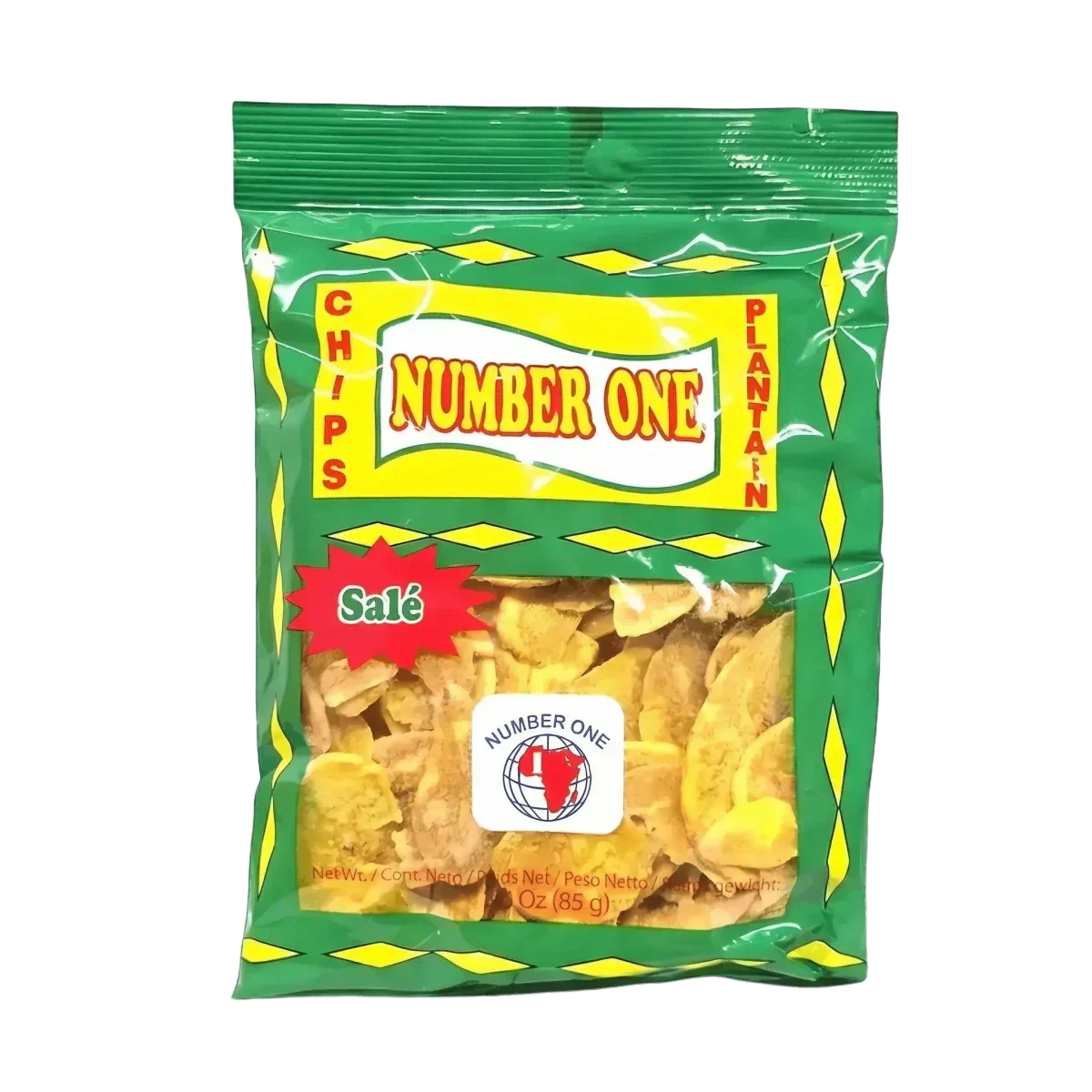 Gesalzene Kochbananen-Chips N°1 — Zutaten und Texturansicht | Afrikanischer Feinkostladen NKOSI