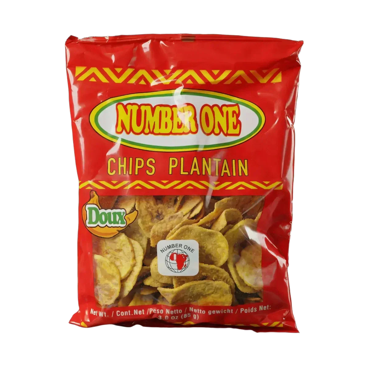 Chips di platano dolci (morbide) N°1 — vista alternativa del packaging | Épicerie africaine NKOSI