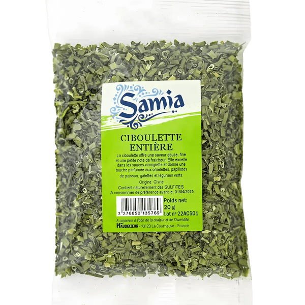Ciboulette Entière SAMIA - vue alternative packaging | Épicerie africaine NKOSI