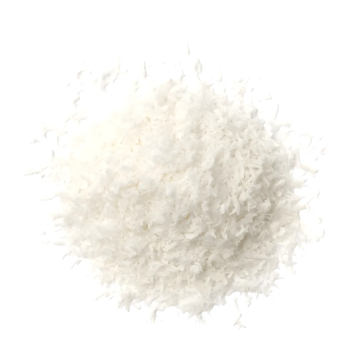 Tas de coco râpée PROFRUIT surgelée, texture fine et fraîche, parfaite pour la cuisine et la pâtisserie exotique.
