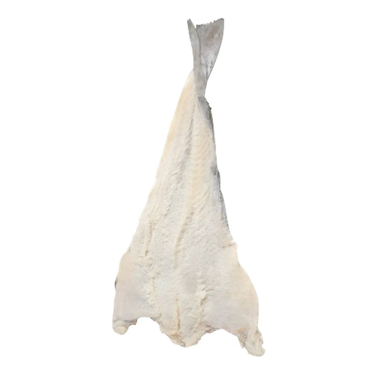 Colin salé coupé entier avec peau, poisson ferme idéal pour plats traditionnels. Produit de la mer salé pour une conservation optimale.