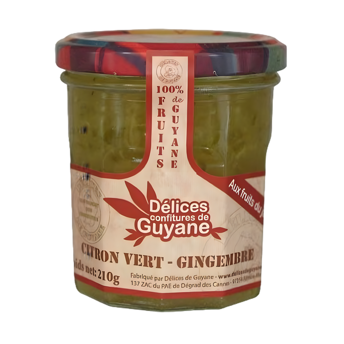 Confiture Citron vert gingembre DÉLICES DE GUYANE