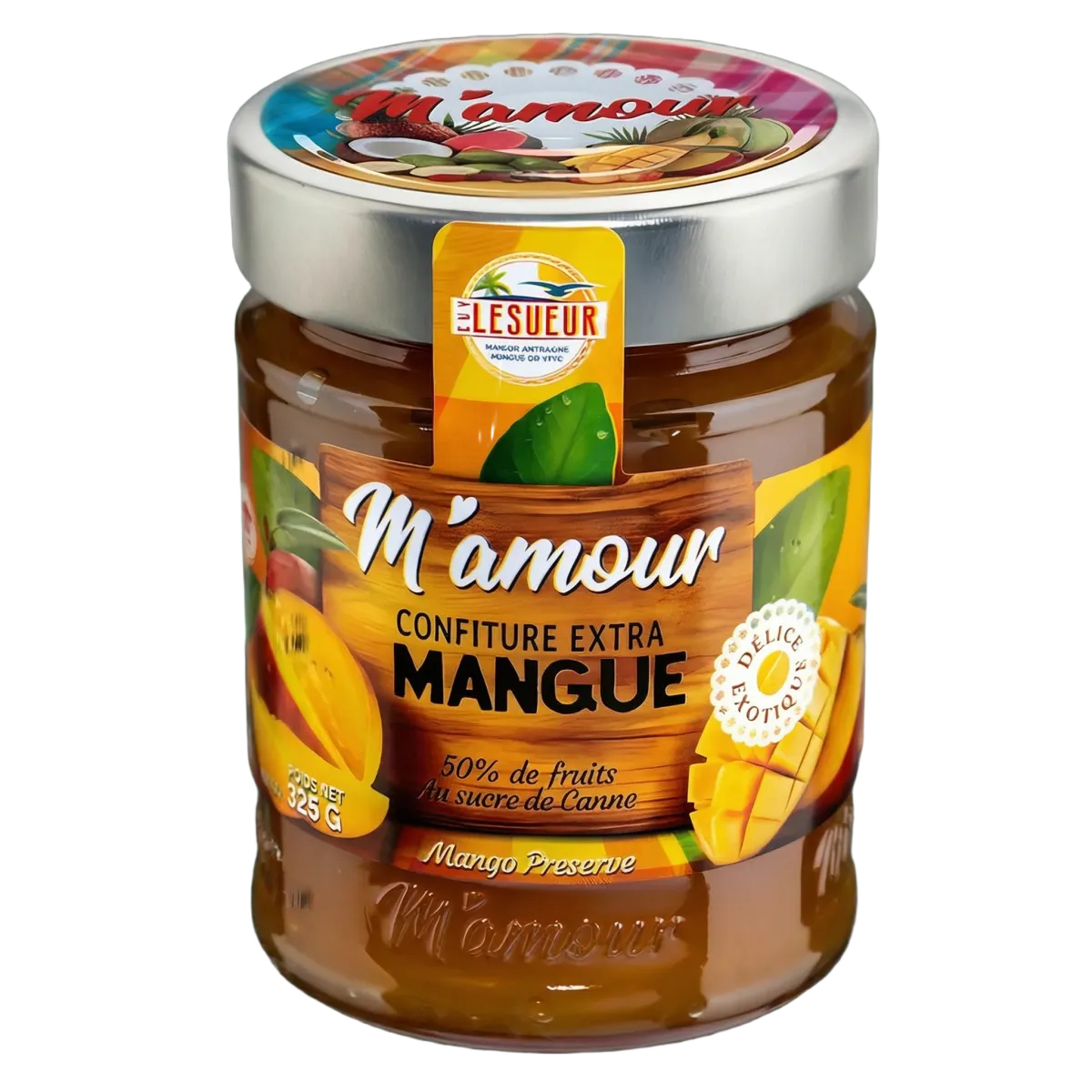 M'AMOUR Mango Jam — alternative packaging view | NKOSI African Grocery