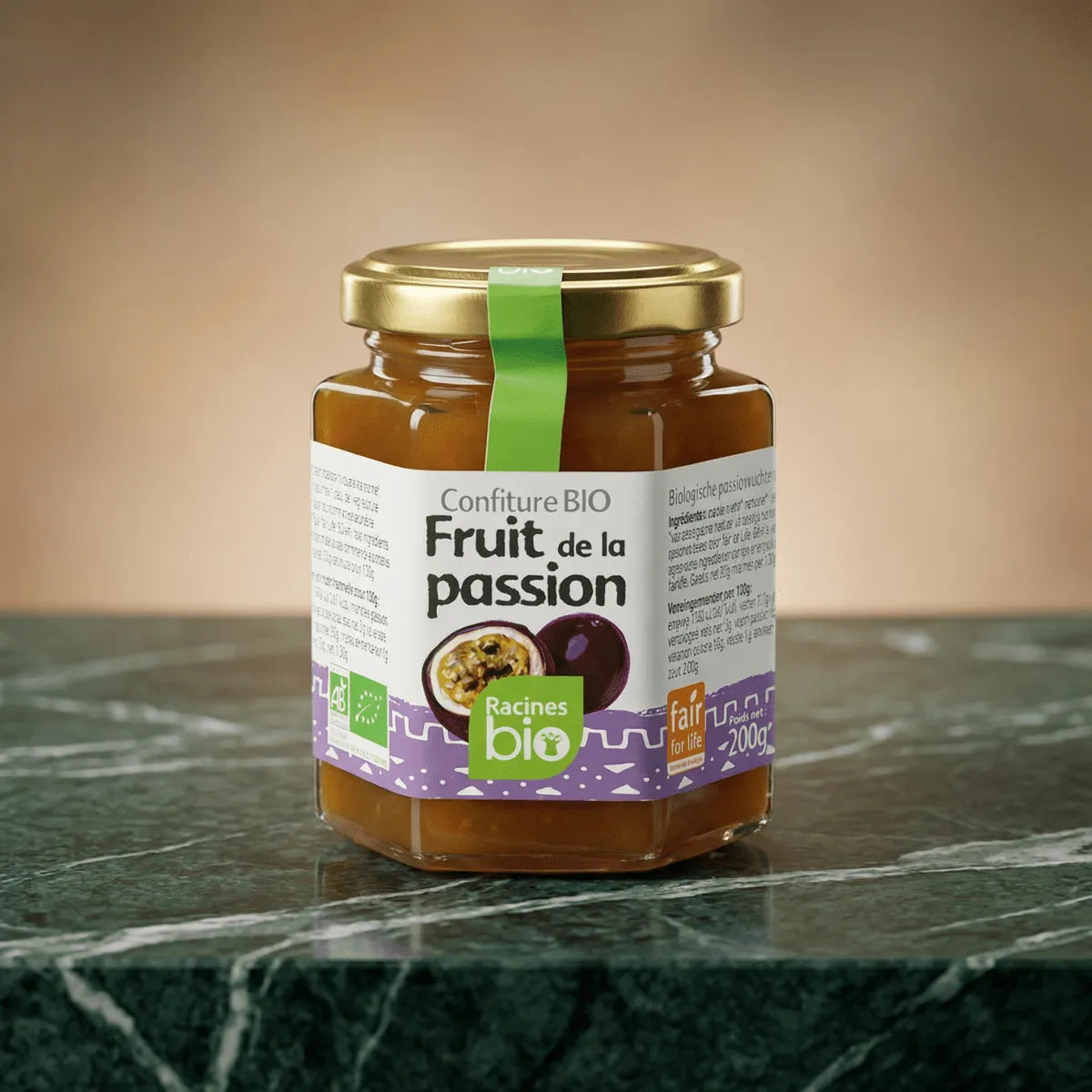 Organic Passion Fruit Jam RACINES BIO.