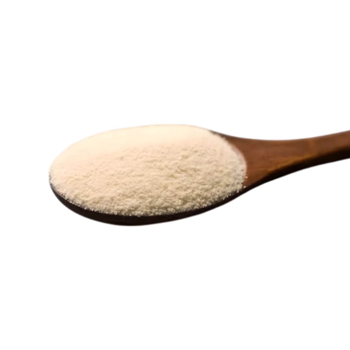 Cuillère en bois remplie de couscous moyen RENARD, semoule de blé dur à texture fine, parfaite pour une cuisson rapide et polyvalente.