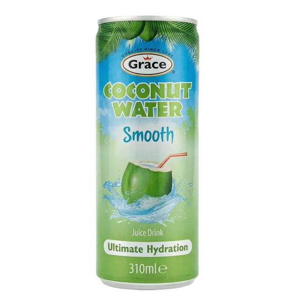 Canette d'eau de coco Grace Smooth, 310ml.