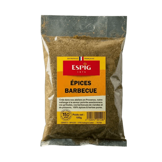 Sachet d'épices barbecue ESPIG, 100g. Épices pour grillades et barbecue.
