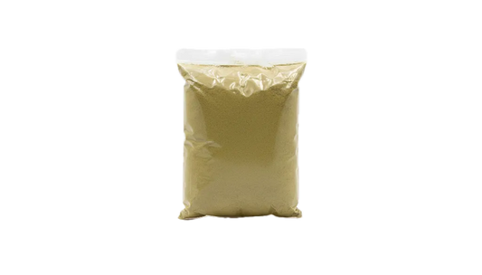 Sachet d'Épice Pépé moulu sans étiquette, épice moulue fine utilisée en épicerie salée pour assaisonner les recettes exotiques.