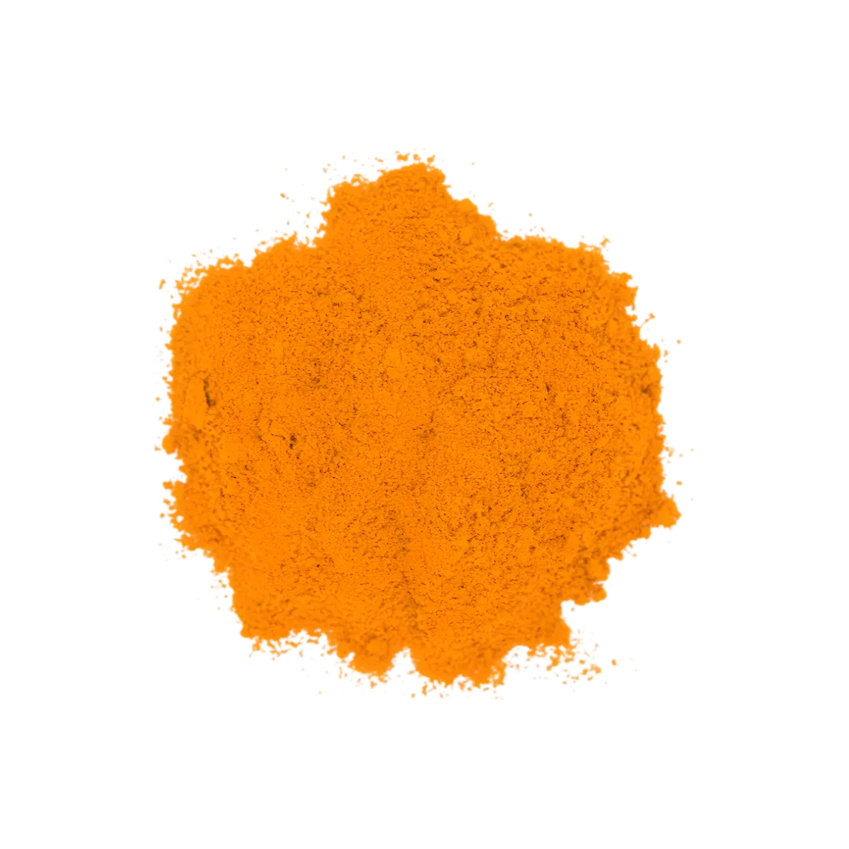 Poudre d'épices Couscous Samia étalée, montrant sa texture fine et sa couleur chaude idéale pour assaisonner les plats orientaux.