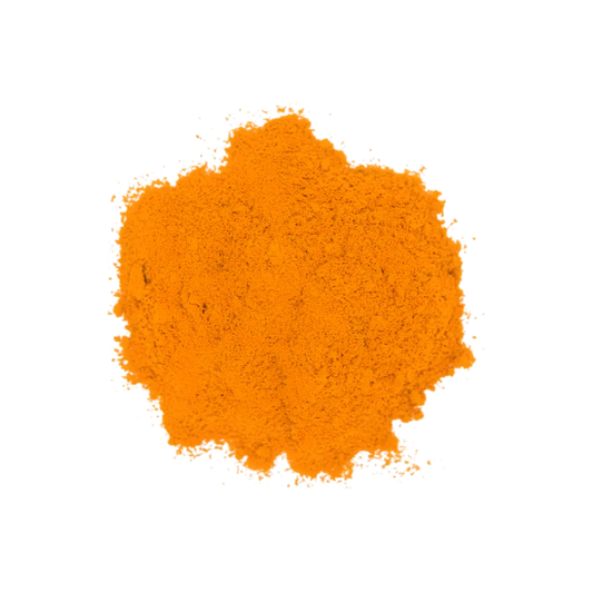 Poudre d'épices couscous Samia aux teintes orangées, mélange aromatique idéal pour assaisonner les plats orientaux et méditerranéens.