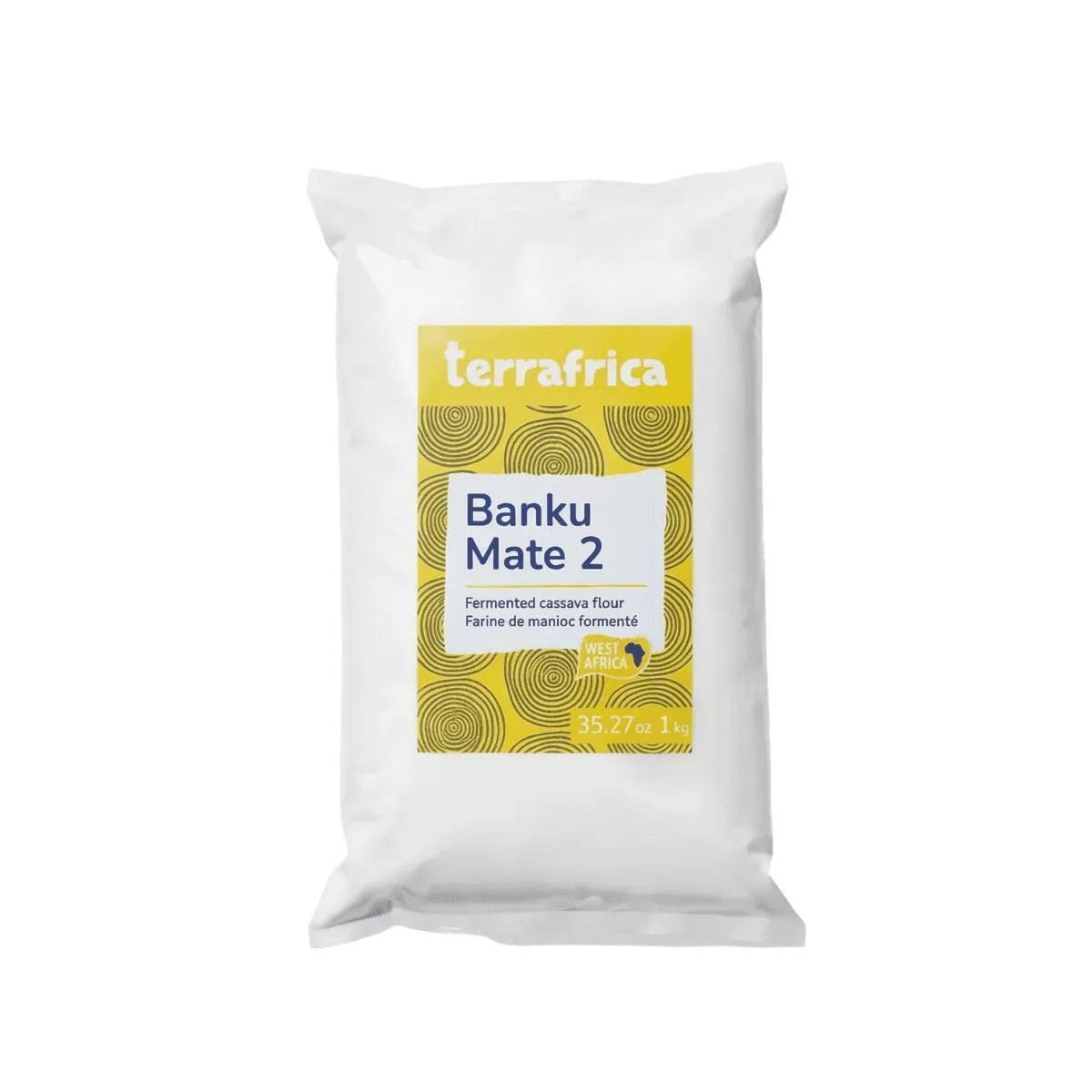 Farina di manioca fermentata / Banku mate 2 TERRAFRICA — vista ingredienti e consistenza | Épicerie africaine NKOSI