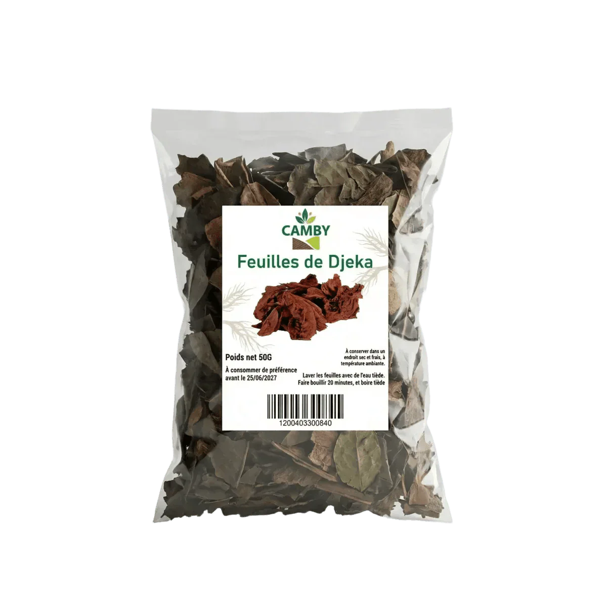 Djeka CAMBY-blad — ingrediënten en textuur | Afrikaanse kruidenwinkel — Ivoorkust NKOSI