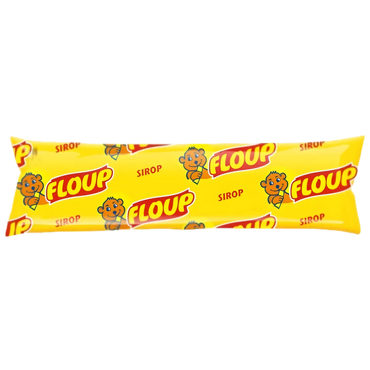 Floup ananas - Tropical | Saveur authentique, texture légère, emballage jaune avec logo singe, dessert glacé sucré à l'ananas.