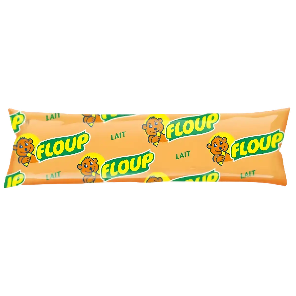 Floup Cacahuète - Glace Cacahuète en sachet individuel, friandise glacée à base de lait et pâte d'arachide, idéale pour l'été.