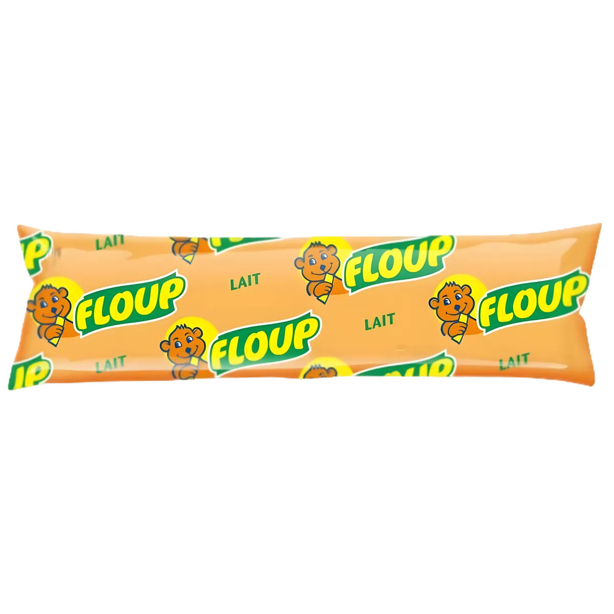 Floup Cacahuète - Glace Cacahuète en sachet individuel, friandise glacée à base de lait et pâte d'arachide, idéale pour l'été.