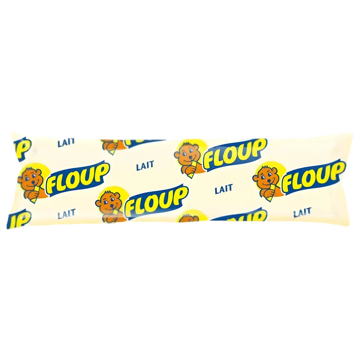 Floup vanille crème polyvalente en sachet glacé, idéal pour desserts sucrés et boissons, texture onctueuse et goût vanillé.