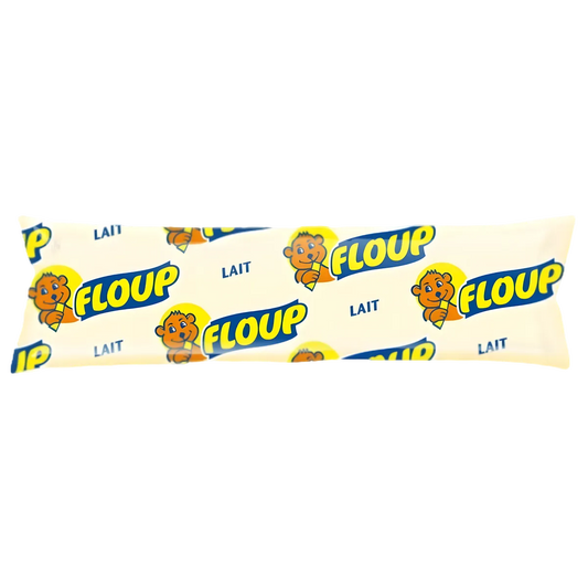 Floup vanille crème polyvalente en sachet glacé, idéal pour desserts sucrés et boissons, texture onctueuse et goût vanillé.