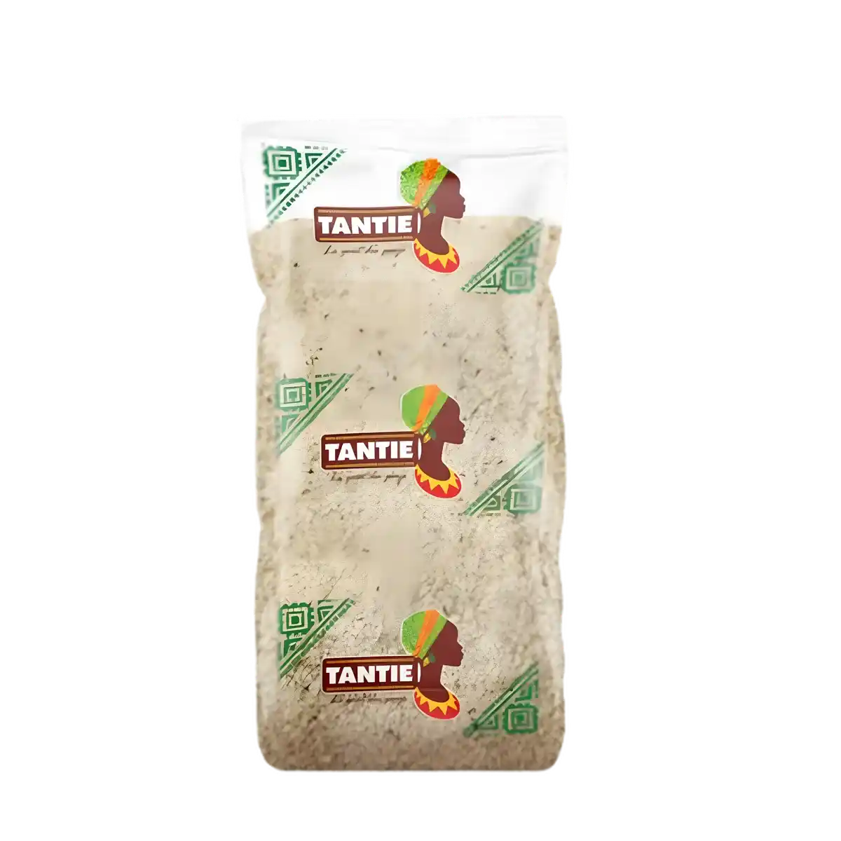 Fonio TANTIE - Céréale Fonio Ouest-Africaine en sachet transparent, idéale pour une cuisine saine et traditionnelle d'Afrique de l'Ouest.