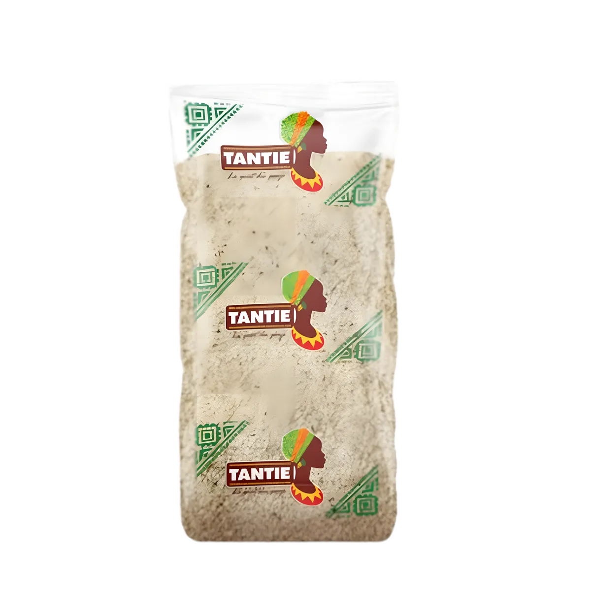 Paquet de Fonio TANTIE - Céréale ouest-africaine en sachet transparent, idéale pour plats salés, sauces et accompagnements légers.