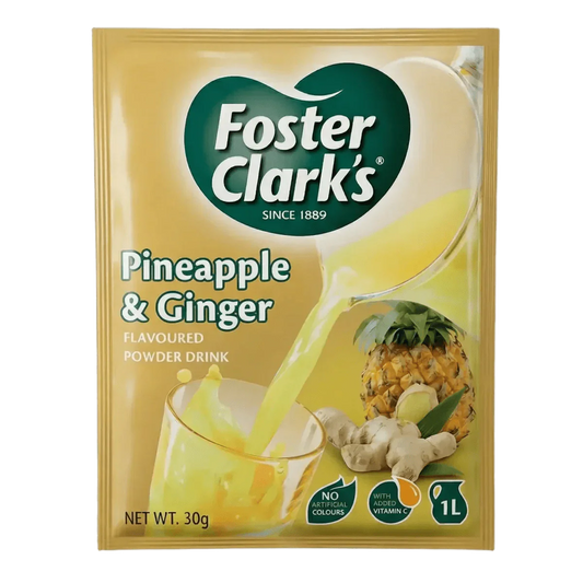 Pak poeder voor ananas/gember sap Foster Clark's.