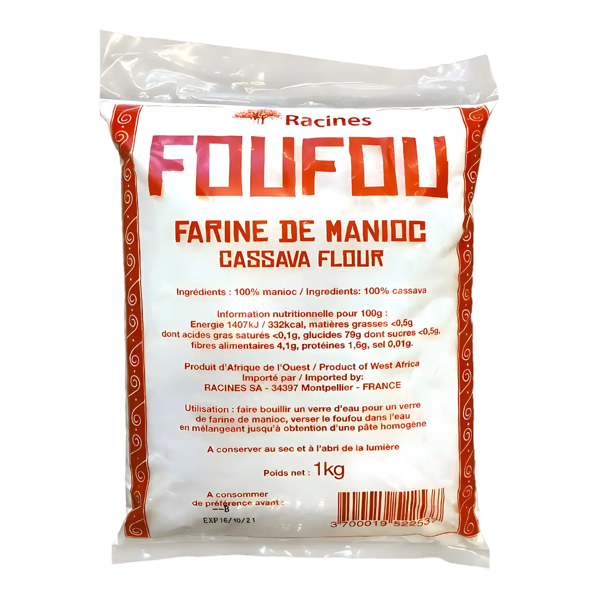 Foufou / Farine de manioc RACINES