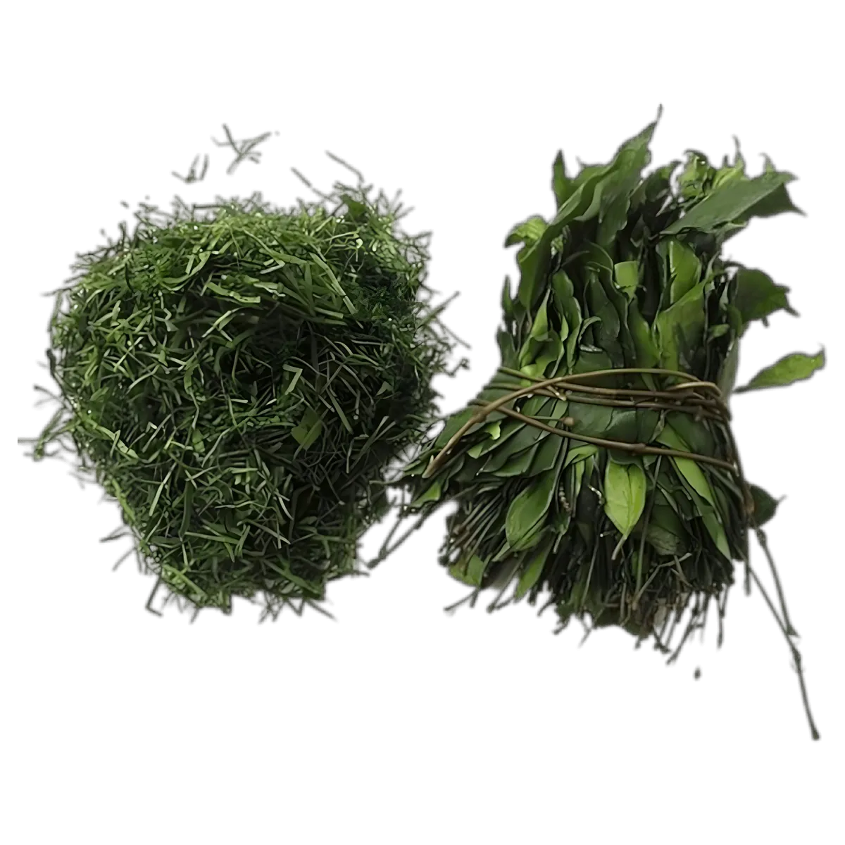 Foumbois / Eru - Légume-feuille Nutrition | Central Africa, botte de feuilles fraîches et version hachée surgelée, idéale pour plats traditionnels africains.