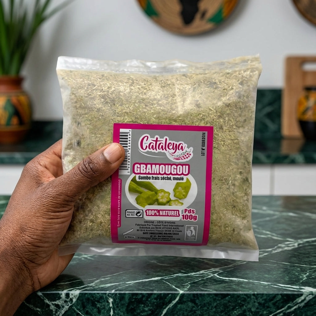 Fresh okra powder / Gbamougou