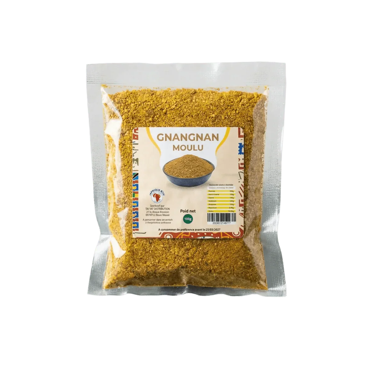 Gemahlener Gnangnan — alternative Verpackungsansicht | Afrikanischer Feinkostladen — Elfenbeinküste NKOSI