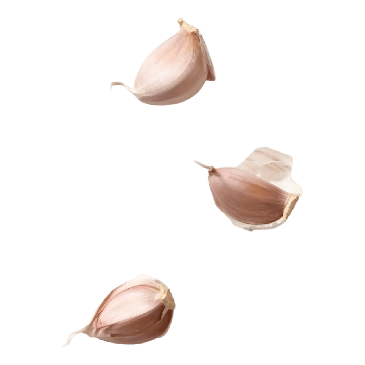 Gousses d ail frais avec peau légère prêtes à être utilisées en cuisine