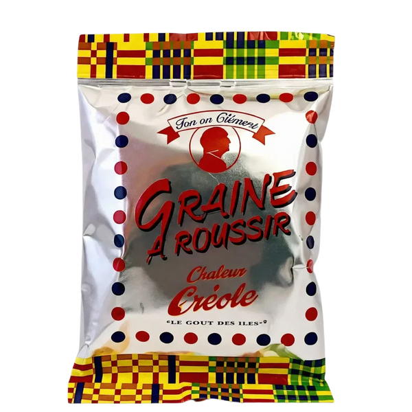 Graine à roussir TONTON CLEMENT en sachet de 100g. Emballage argenté avec motifs colorés.