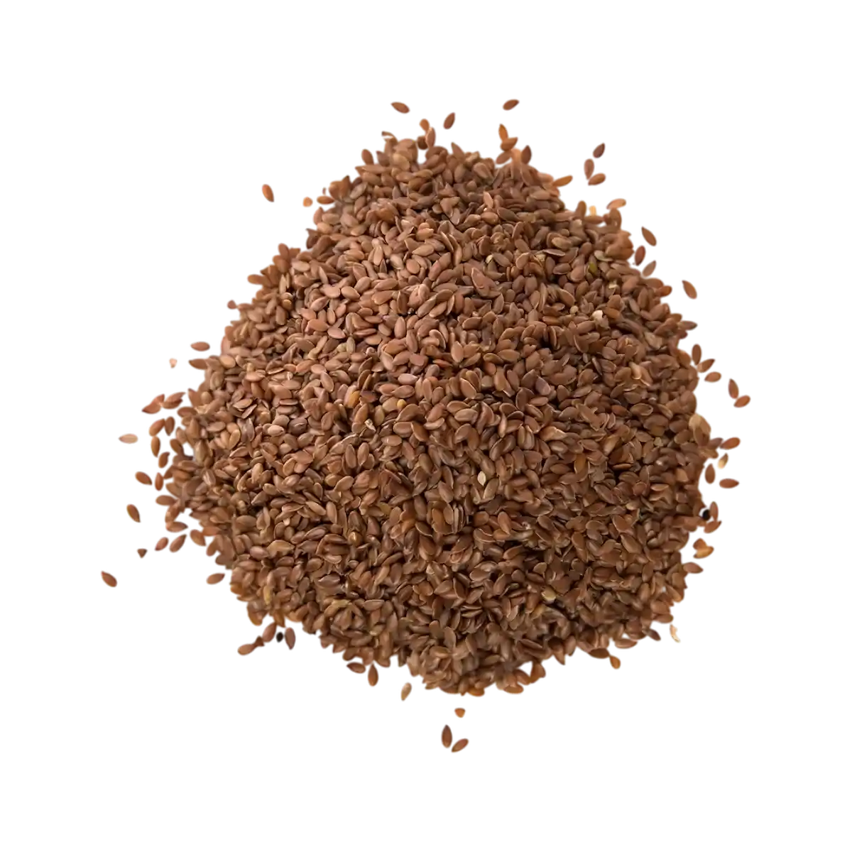 Tas de graines de lin entières SAMIA, texture croquante et goût subtil, ingrédient naturel riche en nutriments pour vos recettes salées ou sucrées.