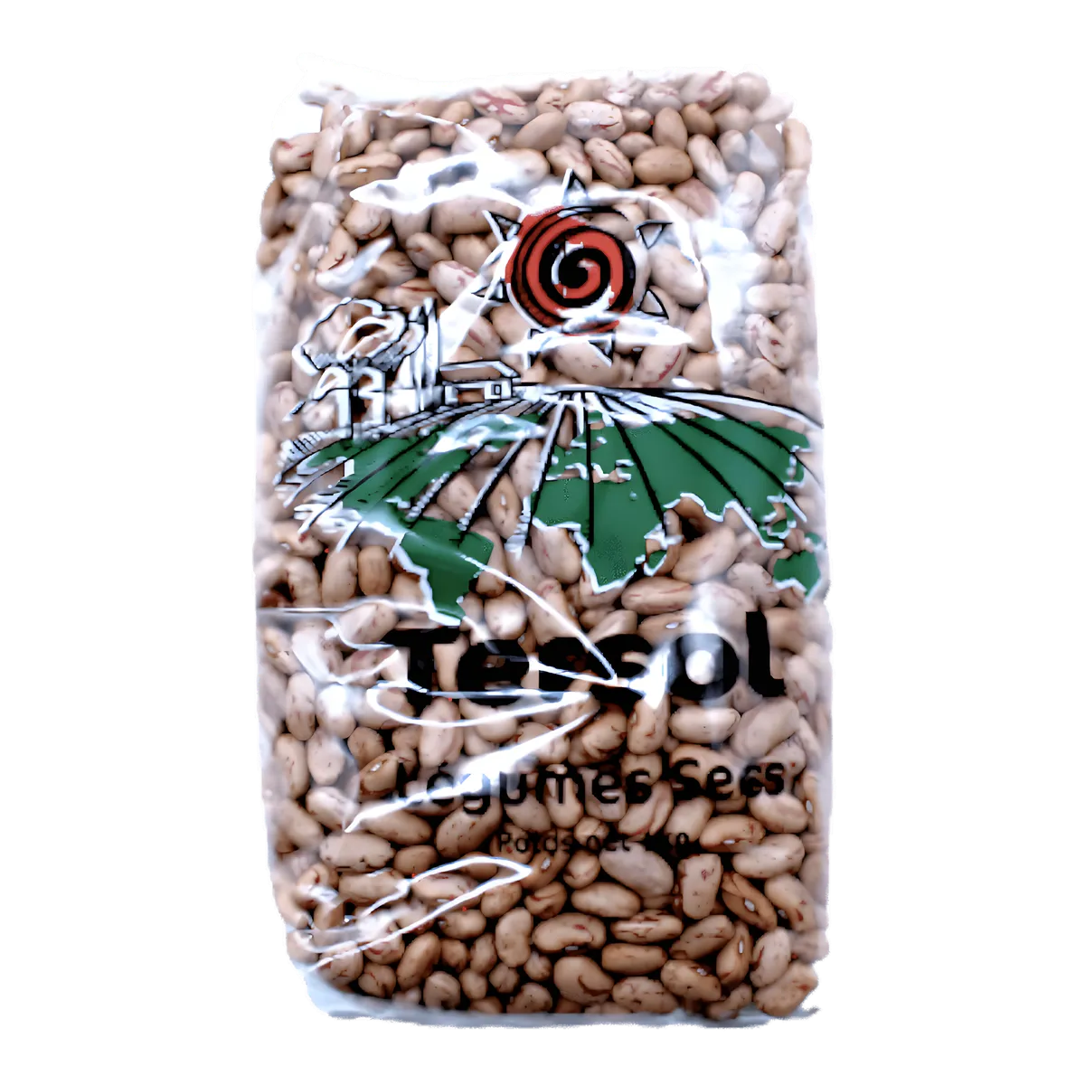 Haricot coco rose TERSOL en sachet transparent, légume sec riche en protéines, idéal pour plats mijotés et recettes traditionnelles.