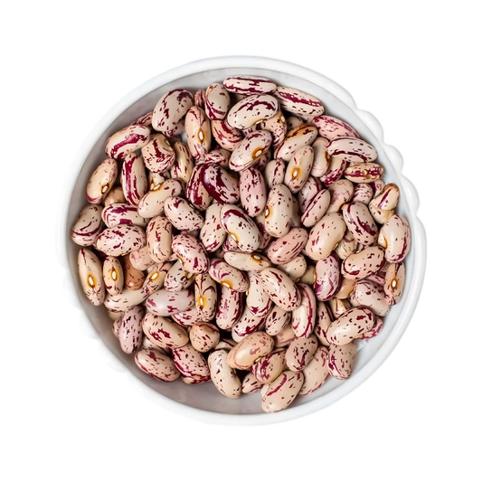Bol de haricots cocos roses TERSOL secs, texture tendre et couleur rose tachetée, parfaits pour plats mijotés et alimentation saine.