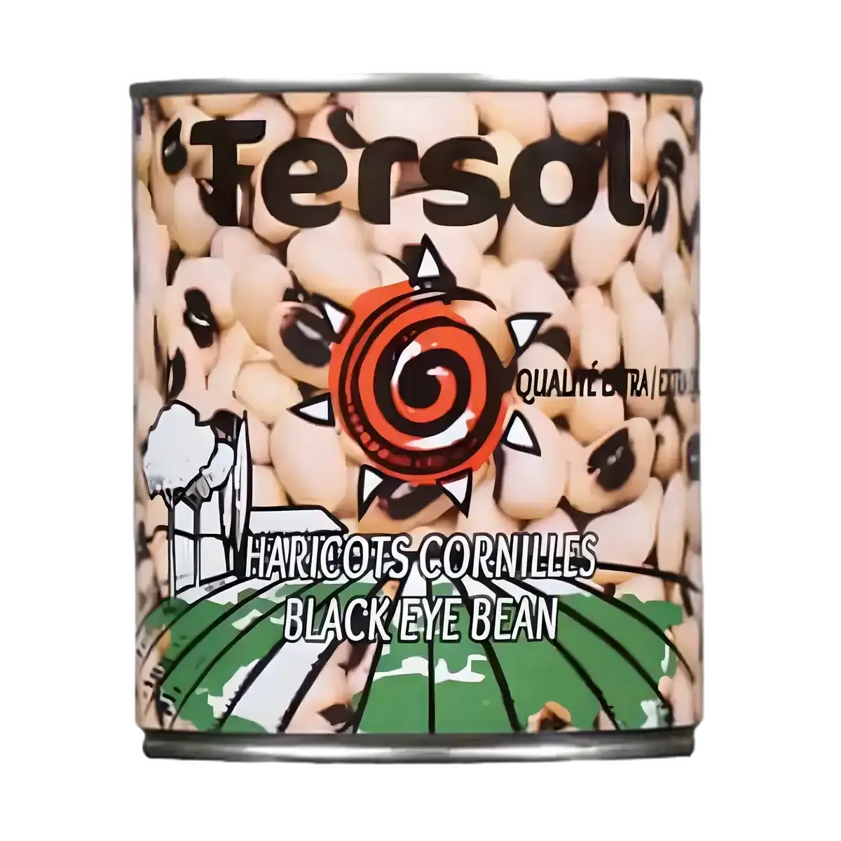 Boîte de haricots cornilles TERSOL - Légumineuses naturelles pour plats savoureux, idéale en épicerie salée.