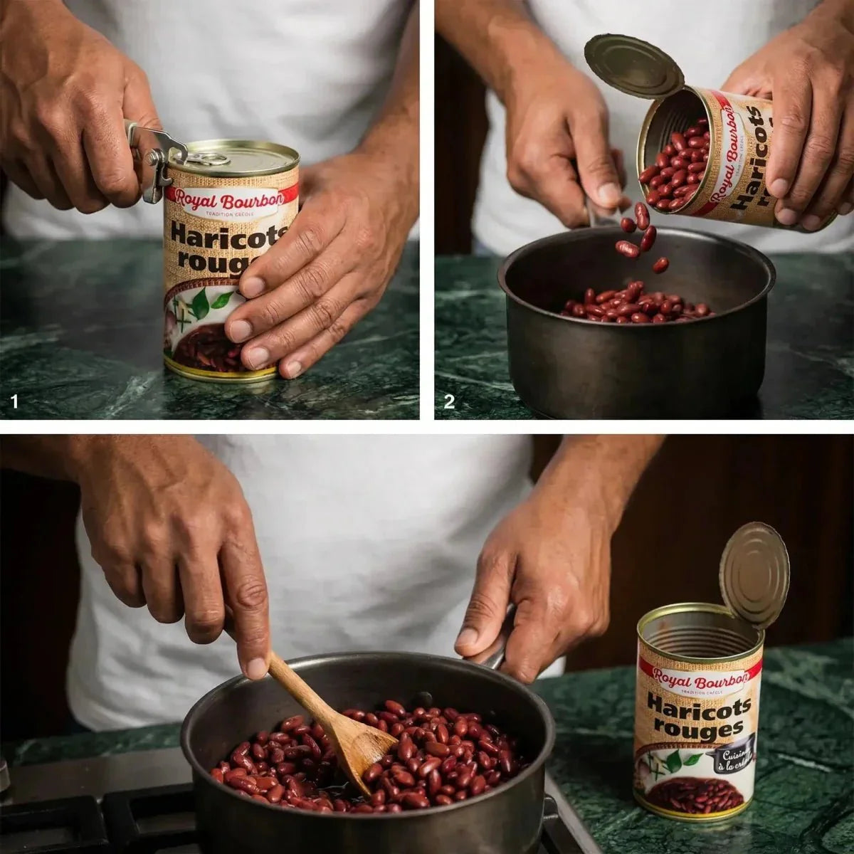 ROYAL BOURBON Fagioli Rossi: apertura di una lattina.