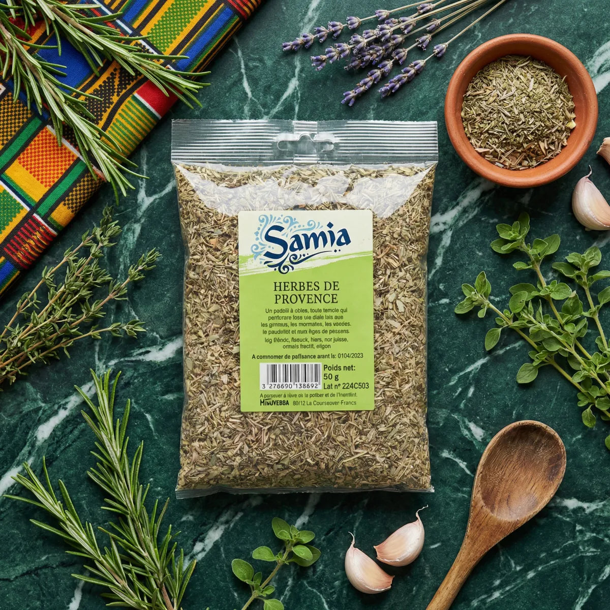 Herbes de Provence SAMIA en sachet de 50g.