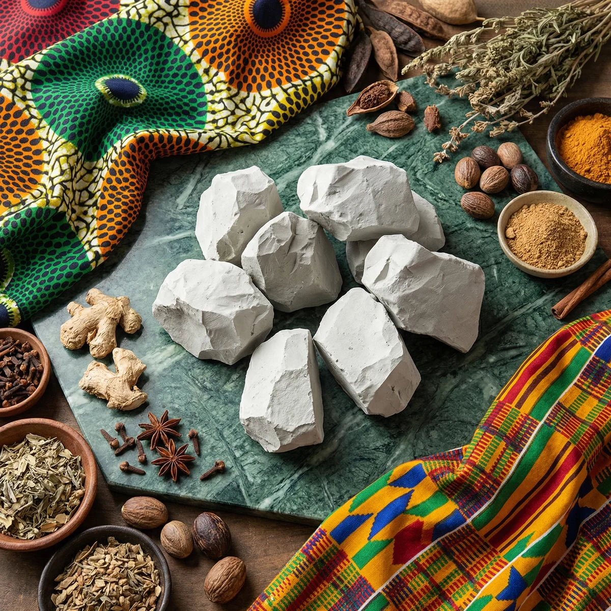 Kaolin gris naturel - présentation et utilisation en cuisine | Épicerie africaine NKOSI