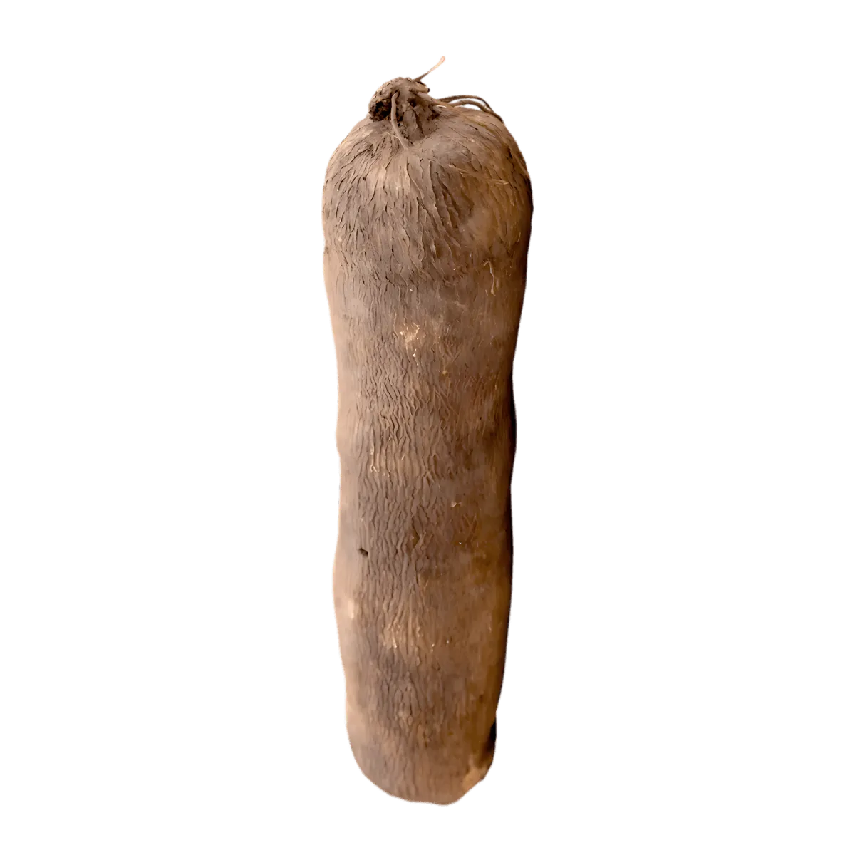 Igname entier non pelé, tubercule riche en glucides et fibres, idéal pour une alimentation saine et énergétique.