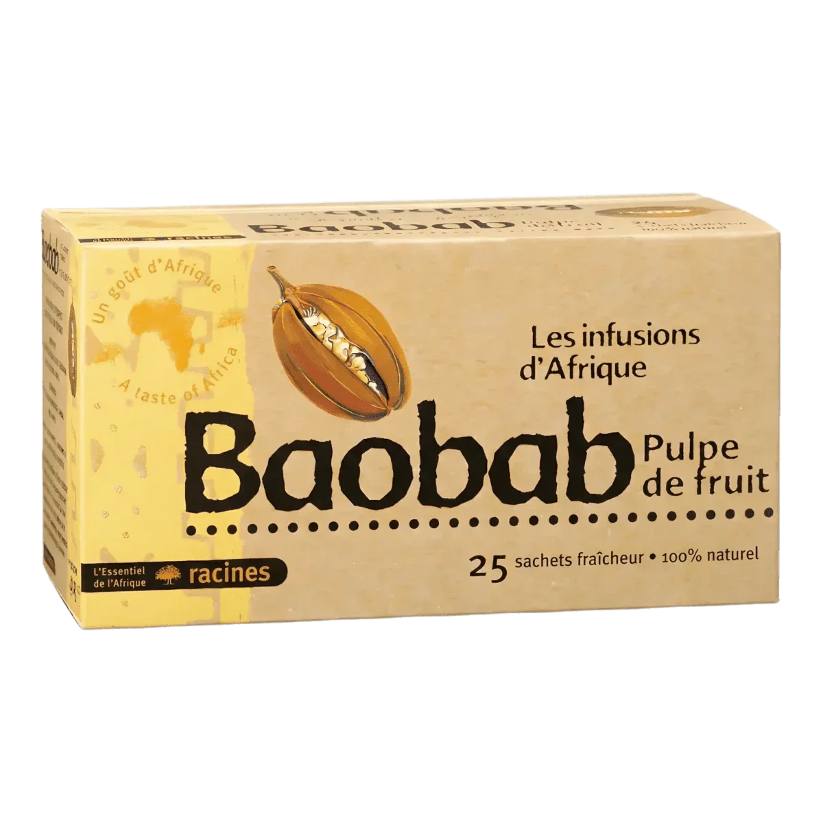 Afrikaanse baobab-infusie RACINES — alternatieve verpakking | Afrikaanse kruidenwinkel NKOSI