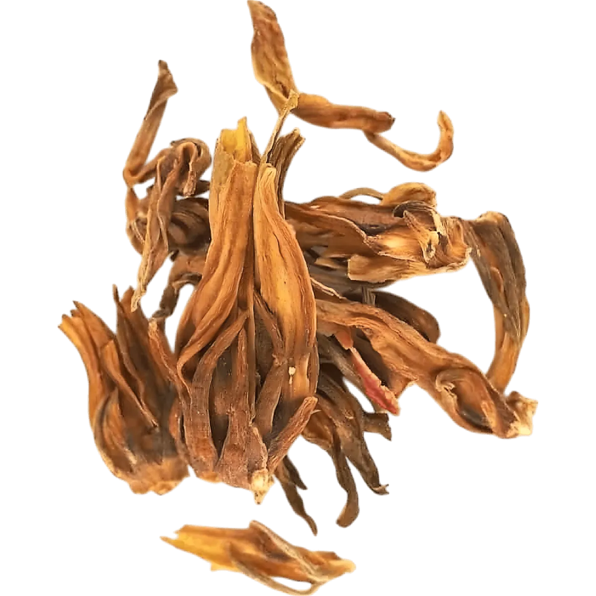 Fleurs séchées d'hibiscus blanc utilisées pour l'infusion bissap blanc RACINES, idéale pour une boisson chaude ou froide.