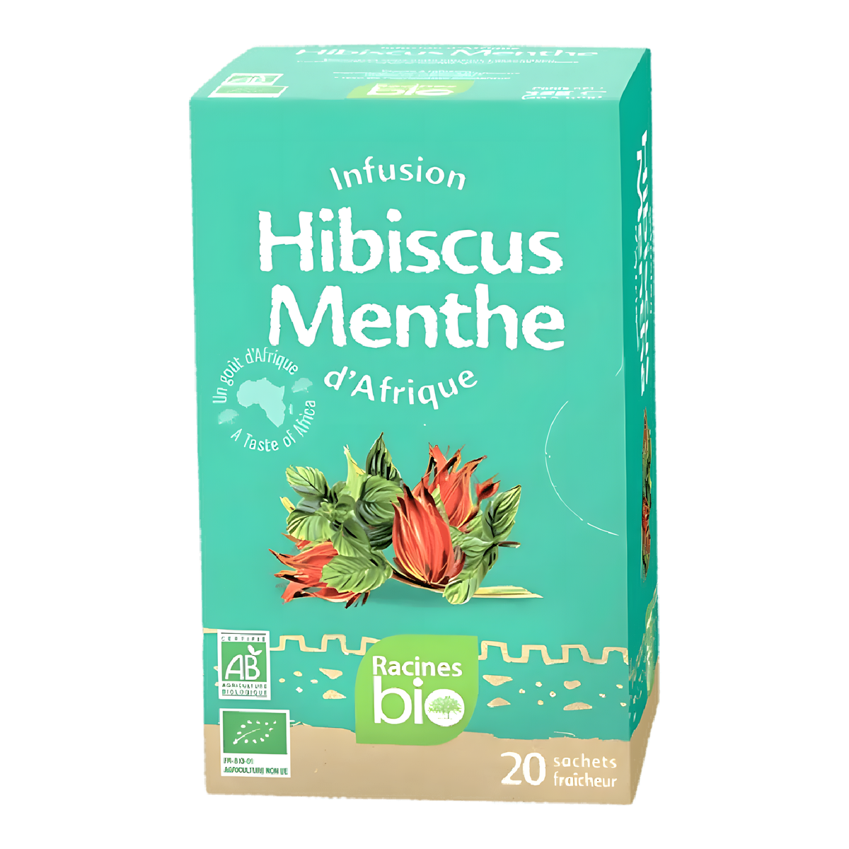 Infusion d'Afrique hibiscus menthe BIO RACINES